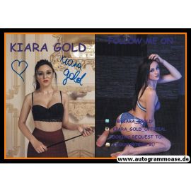 Autogramm Erotik | KIARA GOLD | 2000er (Portrait Color XL)