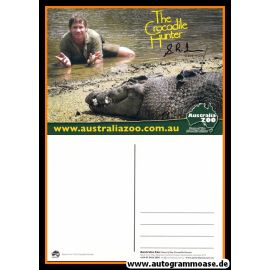 Autogramm TV (Australien) | Steve IRWIN | 2000er Druck (Crocodile Hunter)