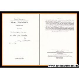 Autogramm Journalismus | Guido BAUMANN | 1986 (Mein Gästebuch)