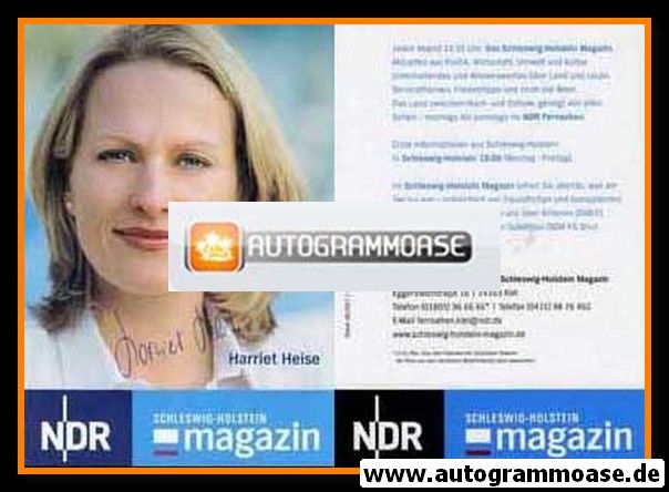 Autogramm TV | NDR | Harriet HEISE | 2007  "SH Magazin" (Garrels) 1