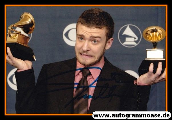 Autogramm Film (USA) | Justin TIMBERLAKE | 2004 Foto (Portrait Color Grammy)