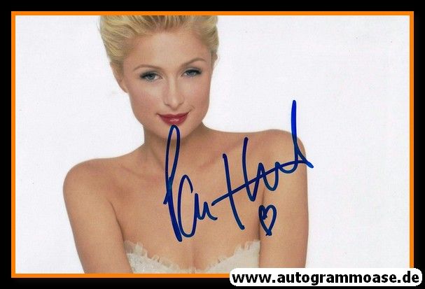 Autogramm Film / Model (USA) | Paris HILTON | 2000er Foto (Portrait Color) SEXY