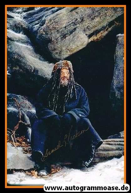Autogramm Film (USA) | Samuel L. JACKSON | 2001 Foto "Cavemans Valentine"