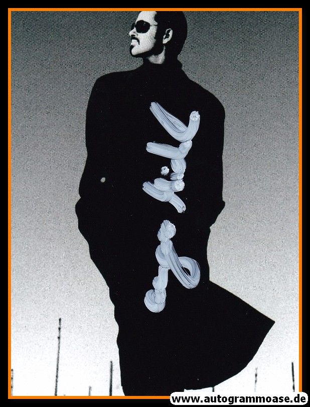 Autogramm Pop (UK) | George MICHAEL | 2000er Foto (Portrait SW)