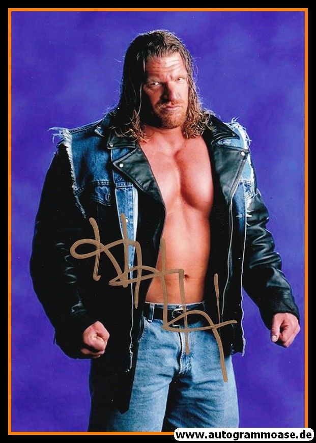 Autogramm Wrestling | TRIPLE H (Paul Levesque) | 2000er Foto (Portrait Color)