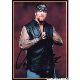 Autogramm Wrestling | THE UNDERTAKER (Mark Calaway) | 1990er Foto (Portrait Color)