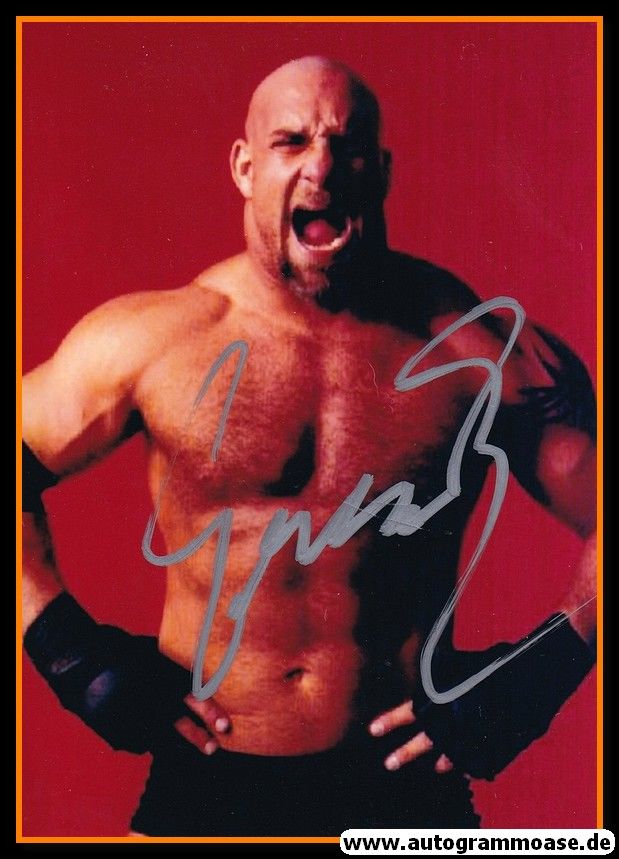 Autogramm Wrestling | BILL GOLDBERG | 1990er Foto (Portrait Color)