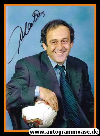 Autogramm Fussball | Frankreich | 2000er Foto | Michel PLATINI (Portrait Color)