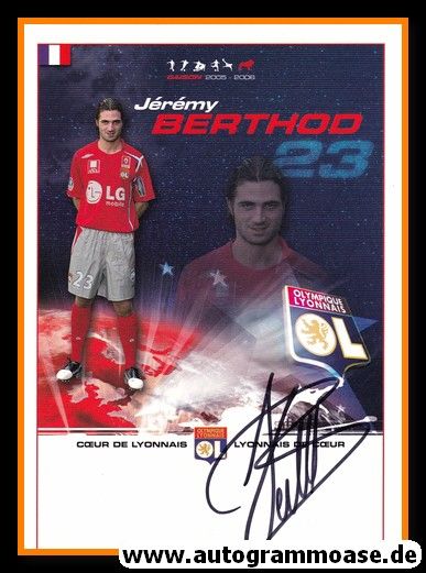 Autogramm Fussball | Olympique Lyon | 2005 | Jeremy BERTHOD