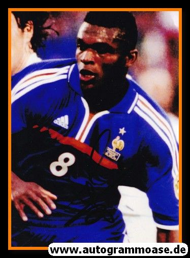 Autogramm Fussball | Frankreich | 1990er Foto | Marcel DESAILLY (Spielszene Color)
