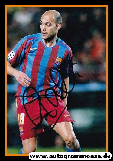 Autogramm Fussball | FC Barcelona | 2000er Foto | GABRI (Spielszene Color)
