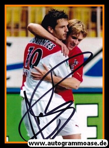 Autogramm Fussball | AS Monaco | 2003 Foto | Fernando MORIENTES (Jubelszene Color)