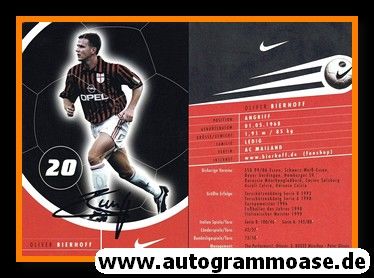 Autogramm Fussball | AC Mailand | 1999 | Oliver BIERHOFF (Nike)
