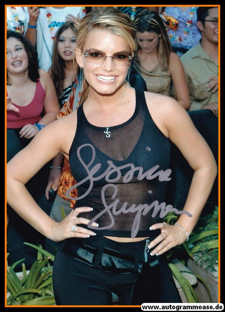 Autogramm Film (USA) | Jessica SIMPSON | 2000er Foto (Portrait Color XL)