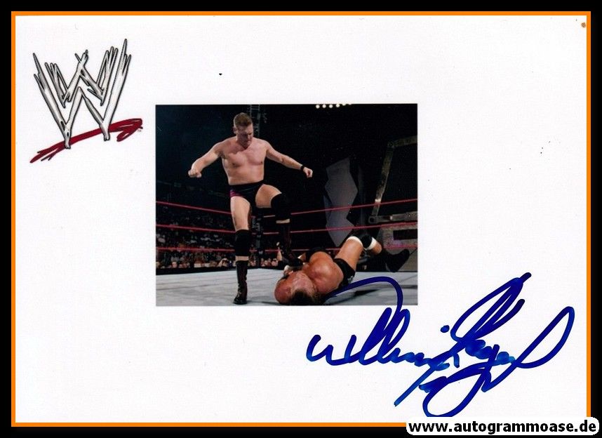 Autogramm Wrestling | WILLIAM REGAL | 2000er Foto (Kampfszene Color) XL