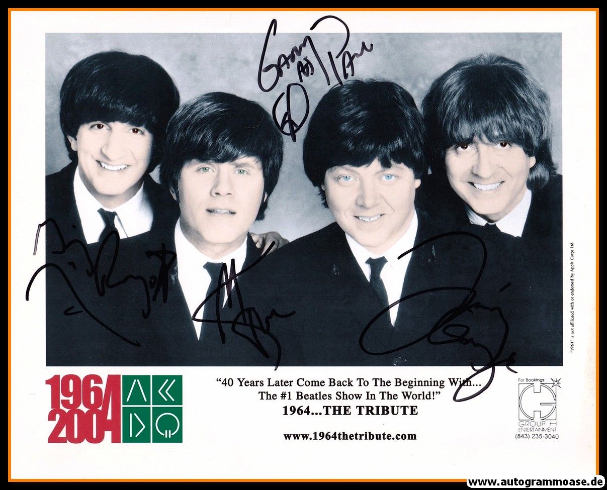Autogramme Rock (USA) | 1964 THE TRIBUTE Beatles | 2004 Foto (Portrait Color XL)