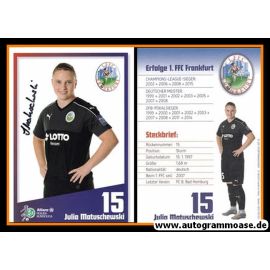 Autogramm Fussball (D) | 1. FFC Frankfurt | 2016 | Julia MATUSCHEWSKI
