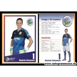 Autogramm Fussball (D) | 1. FFC Frankfurt | 2016 | Desiree SCHUMANN