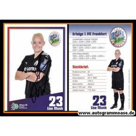 Autogramm Fussball (D) | 1. FFC Frankfurt | 2017 | Lise MUNK