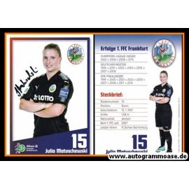 Autogramm Fussball (D) | 1. FFC Frankfurt | 2017 | Julia MATUSCHEWSKI