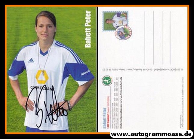 Autogramm Fussball (D) | 1. FFC Frankfurt | 2013 | Babett PETER