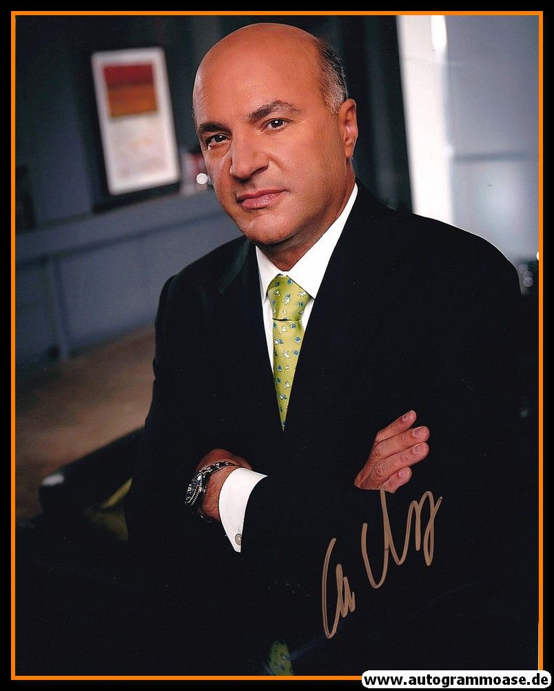 Autogramm TV (CAN) | Kevin O´LEARY | 2000er Foto (Portrait Color) Shark Tank XL