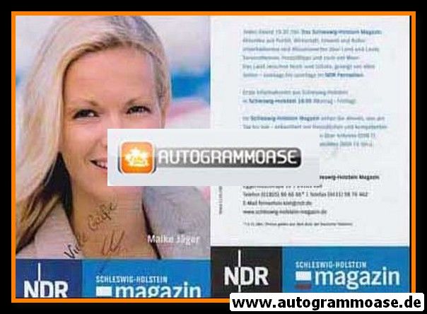 Autogramm TV | NDR | Maike JÄGER | 2011 "SH Magazin" (Garreis)