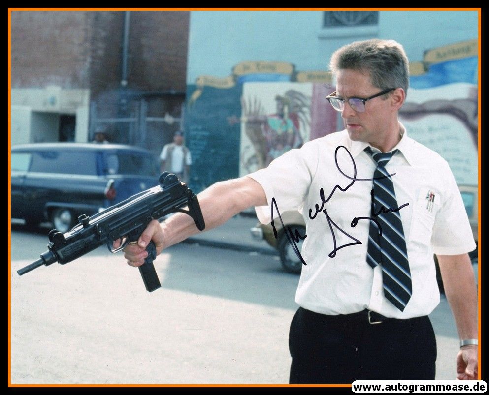 Autogramm Film (USA) | Michael DOUGLAS | 1993 Foto "Falling Down" XL 1
