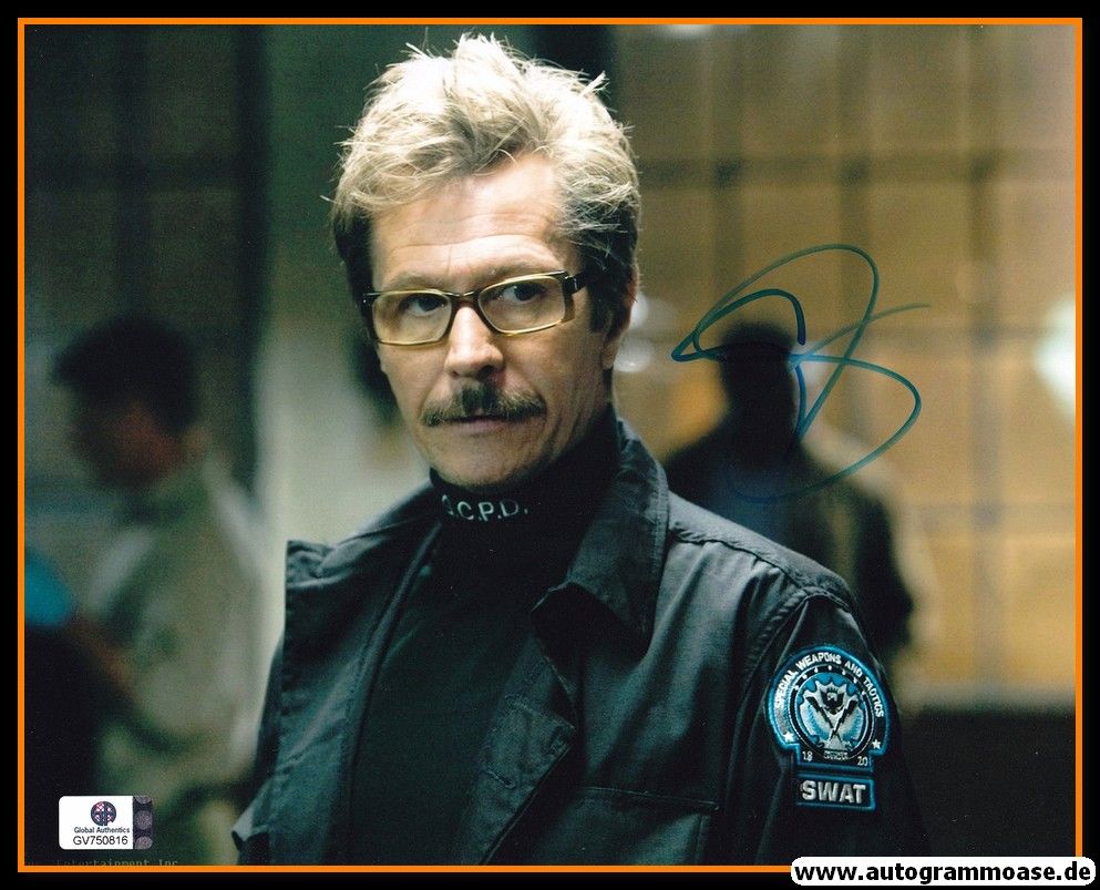 Autogramm Film (UK) | Gary OLDMAN | 2012 Foto "Batman Dark Knight Rises" XL 2