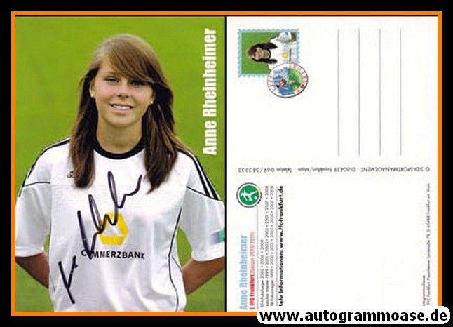Autogramm Fussball (D) | 1. FFC Frankfurt | 2010 | Anne RHEINHEIMER