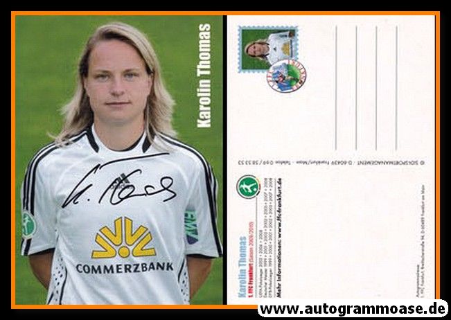 Autogramm Fussball (D) | 1. FFC Frankfurt | 2009 | Karolin THOMAS