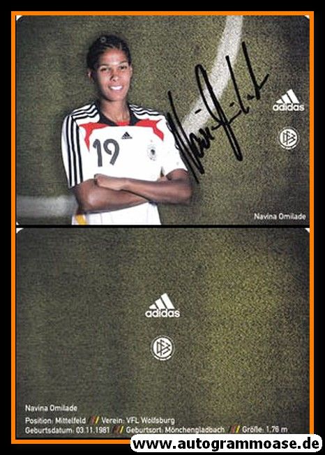 Autogramm Fussball (D) | DFB | 2008 Adidas | Navina OMILADE