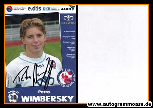 Autogramm Fussball (D) | 1. FFC Turbine Potsdam | 2004 | Petra WIMBERSKY