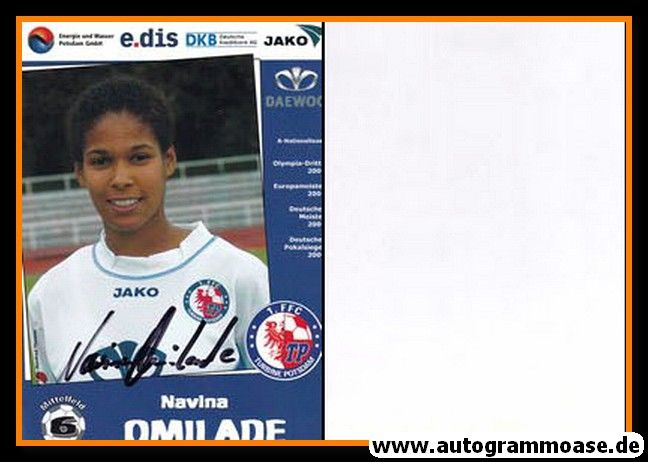 Autogramm Fussball (D) | 1. FFC Turbine Potsdam | 2004 | Navina OMILADE
