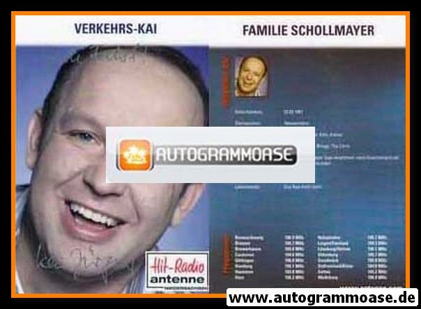 Autogramm Radio | Antenne Niedersachsen | VERKEHRS-KAI | 2000er "Familie Schollmayer"