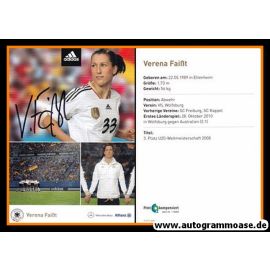 Autogramm Fussball (D) | DFB | 2011 Adidas | Verena FAISST