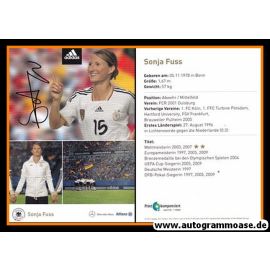 Autogramm Fussball (D) | DFB | 2011 Adidas | Sonja FUSS