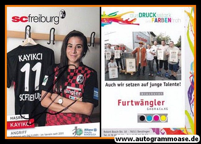 Autogramm Fussball (D) | SC Freiburg | 2015 | Hasret KAYIKCI