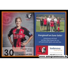 Autogramm Fussball (D) | SC Freiburg | 2016 | Carolin SIMON