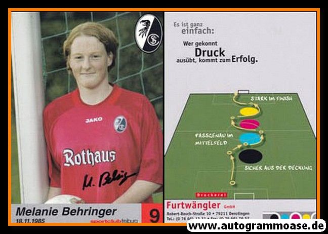 Autogramm Fussball (D) | SC Freiburg | 2004 | Melanie BEHRINGER