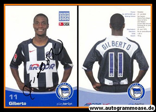 Autogramm Fussball | Hertha BSC Berlin | 2004 | GILBERTO