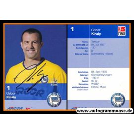 Autogramm Fussball | Hertha BSC Berlin | 2002 | Gabor KIRALY