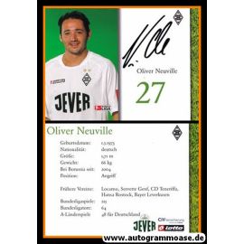 Autogramm Fussball | Borussia Mönchengladbach | 2004 | Oliver NEUVILLE (1)