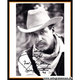 Autogramm Film (USA) | Richard ROUNDTREE | 1990er Foto (Portrait SW XL) Cowboy