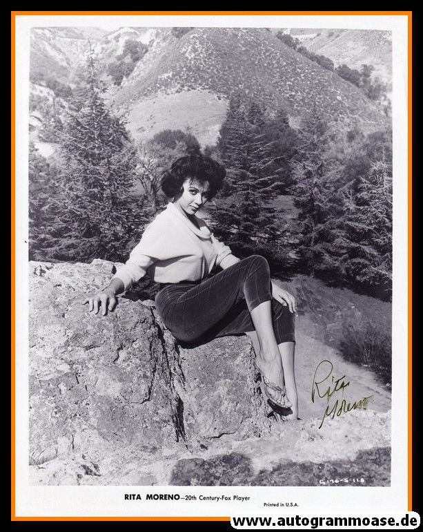 Autogramm Film (Puerto Rico) | Rita MORENO | 1960er Foto (Portrait SW XL) 20th Century Fox