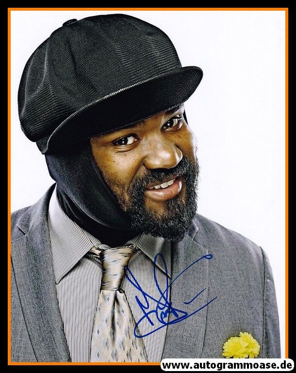 Autogramm Jazz (USA) | Gregory PORTER | 2010er Foto (Portrait Color XL)