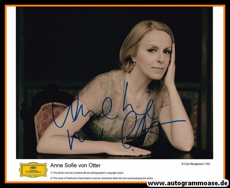 Autogramm Klassik (Schweden) | Anne Sofie VAN OTTER | 2000er Foto (Portrait Color XL)