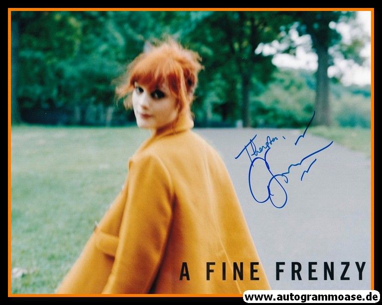 Autogramm Rock (USA) | A FINE FRENZY (Alison Sudol) | 2010er Foto (Portrait Color XL)