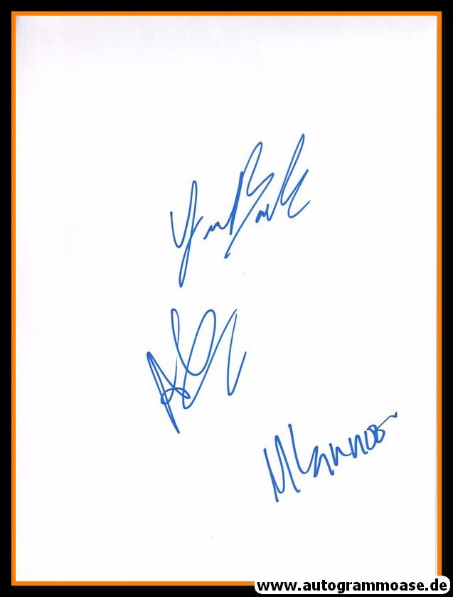 Autogramme Rock (USA) | THE VON BONDIES | 3 Unterschriften