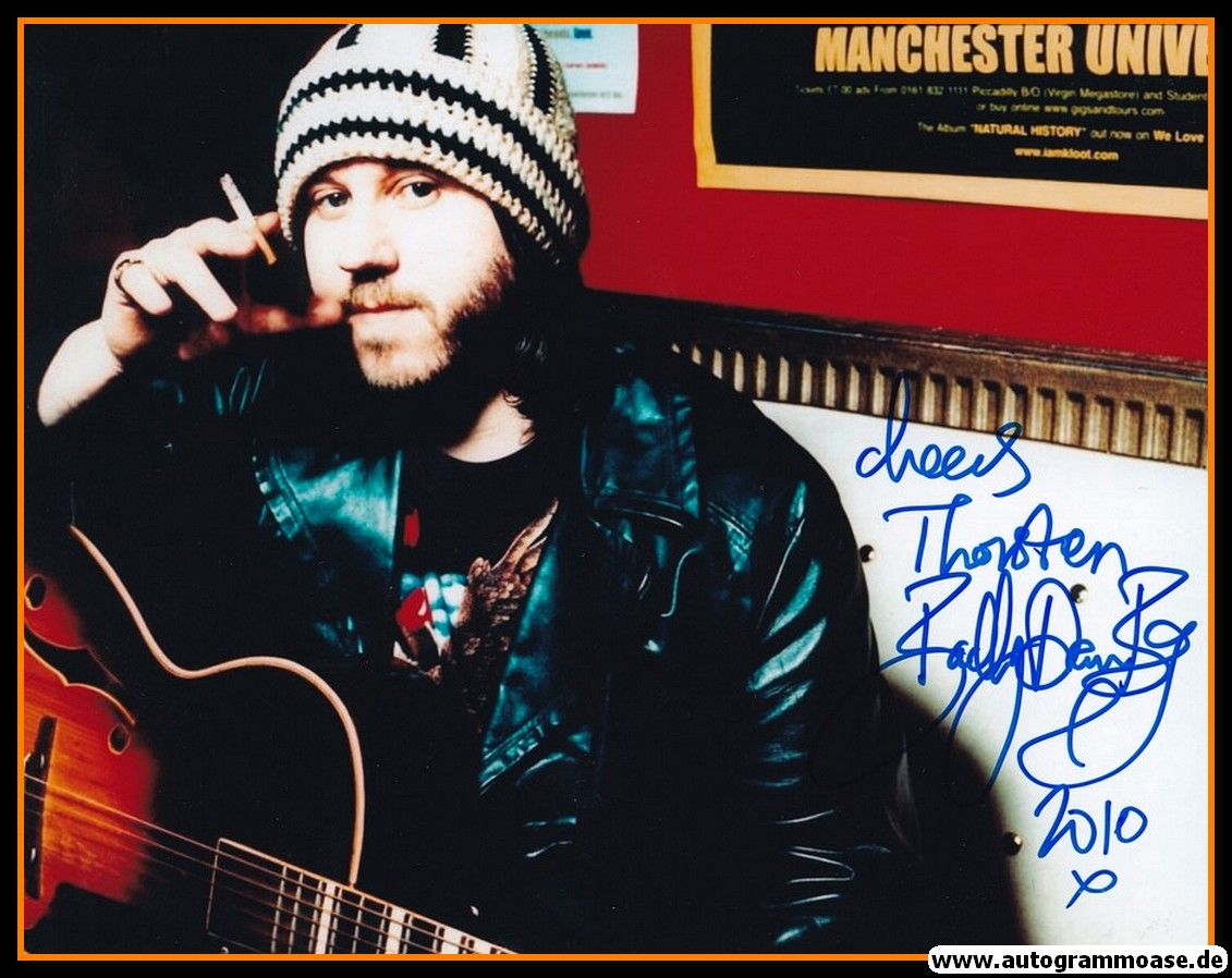 Autogramm Rock (UK) | BADLY DRAWN BOY | 2000er Foto (Portrait Color XL)